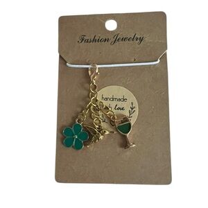 Gold and Green Charm